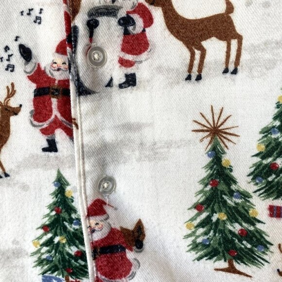 Pottery Barn Fleece Christmas Pajama Top 8 - Picture 4 of 8